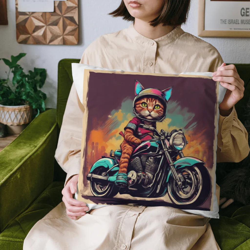 NECOSUIの猫ライダー Cushion