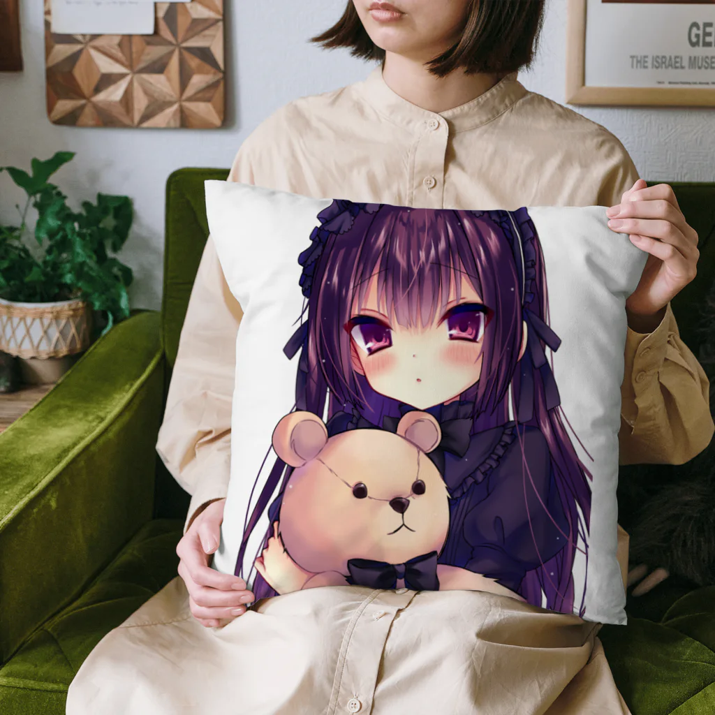 りず様のかわいい黒ロリおんな Cushion