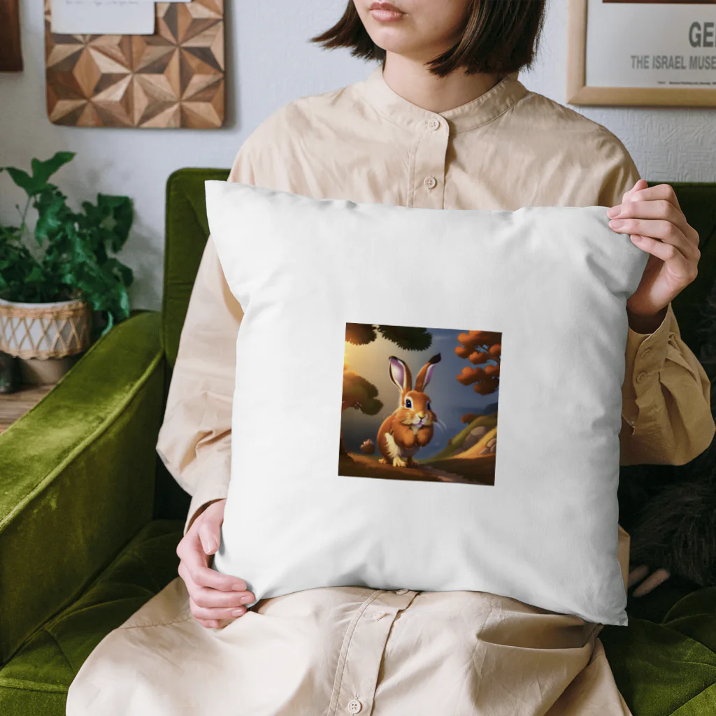 ニコニコマーケットのうさぎとリス Cushion