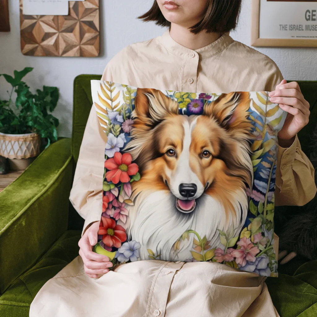 Sheltie Chic Creationsのシェルティ3 クッション