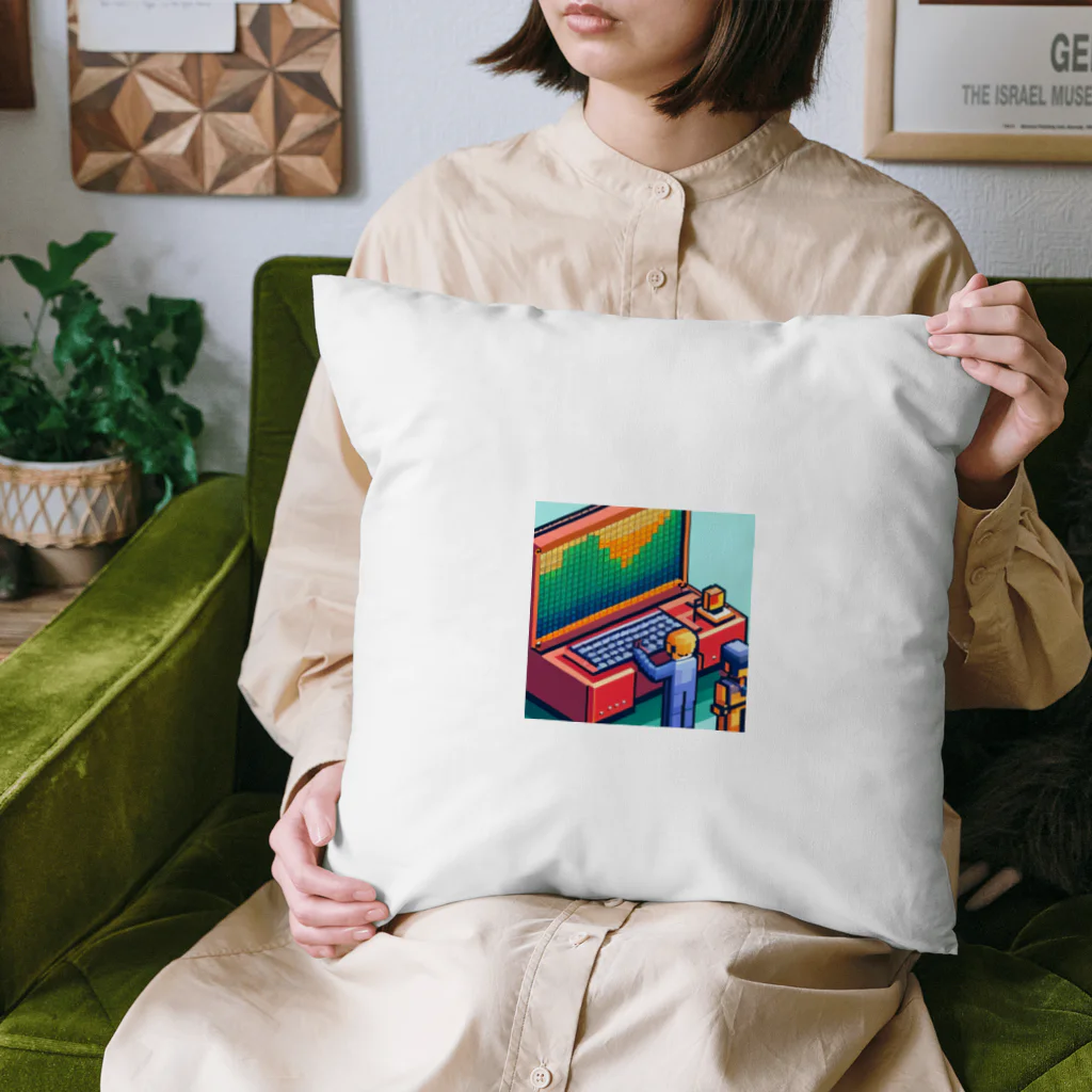 yorozuya4628のドットエンジニア ミニフィグ Cushion