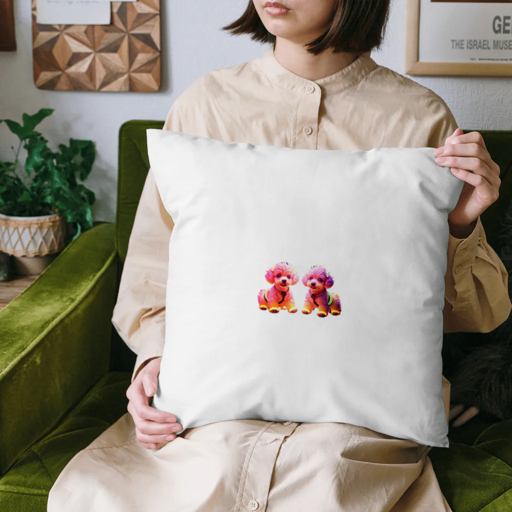 MaKenEekaRaのネオントイプードル Cushion