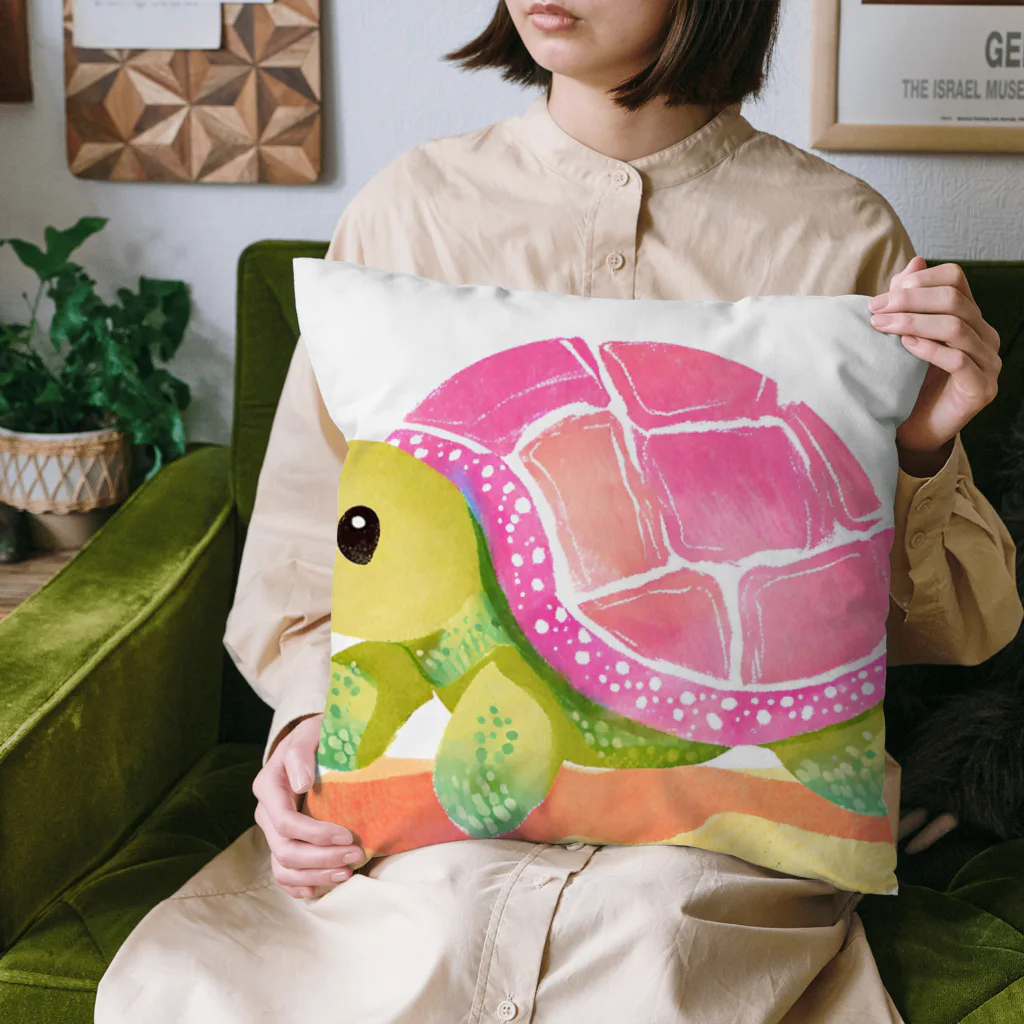 udのかわいいカメのイラストグッズ Cushion