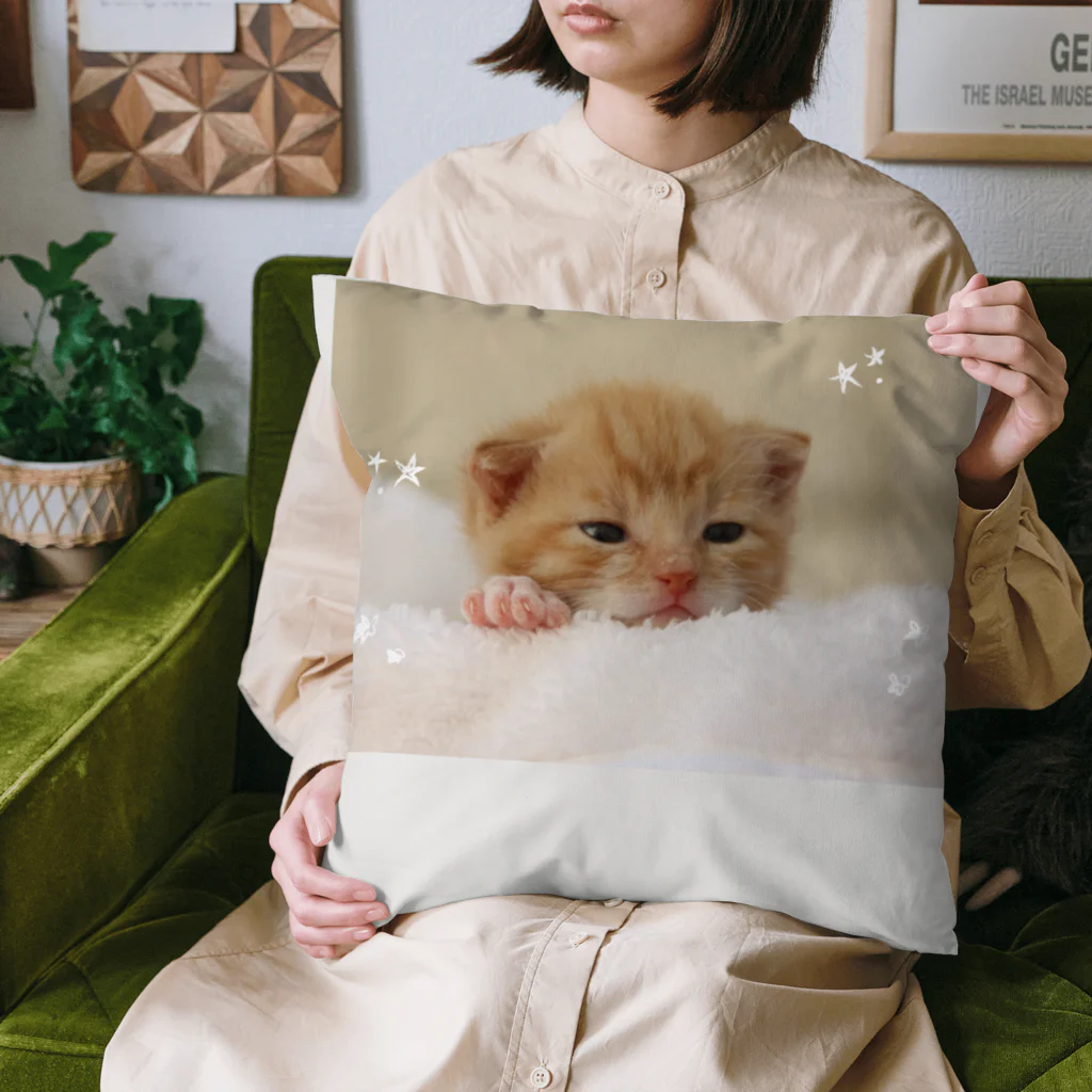 キイロチャンのもふもふねこちゃん Cushion