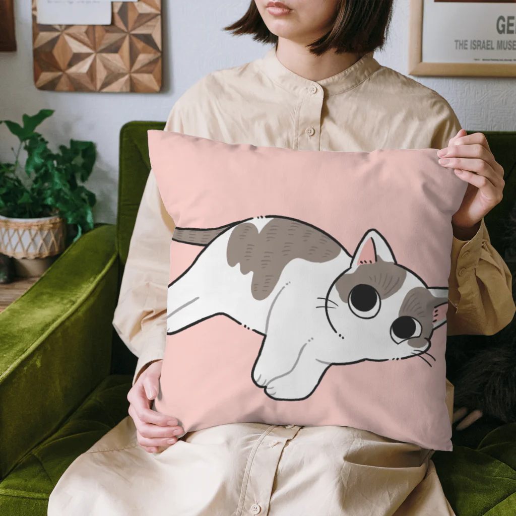 猫の休憩所withこにゃくとのムース君応援グッズ Cushion