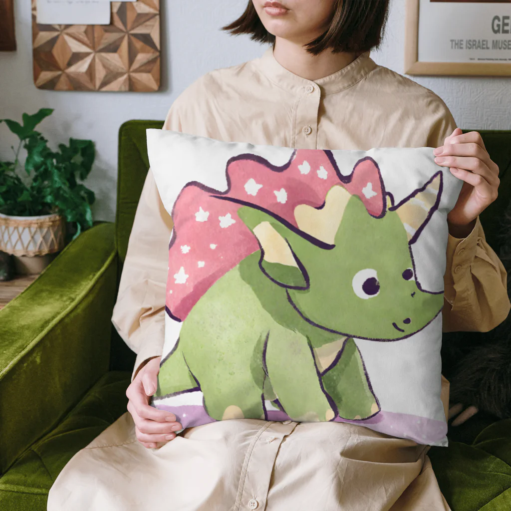 Sahaのトリケラトプスくん Cushion