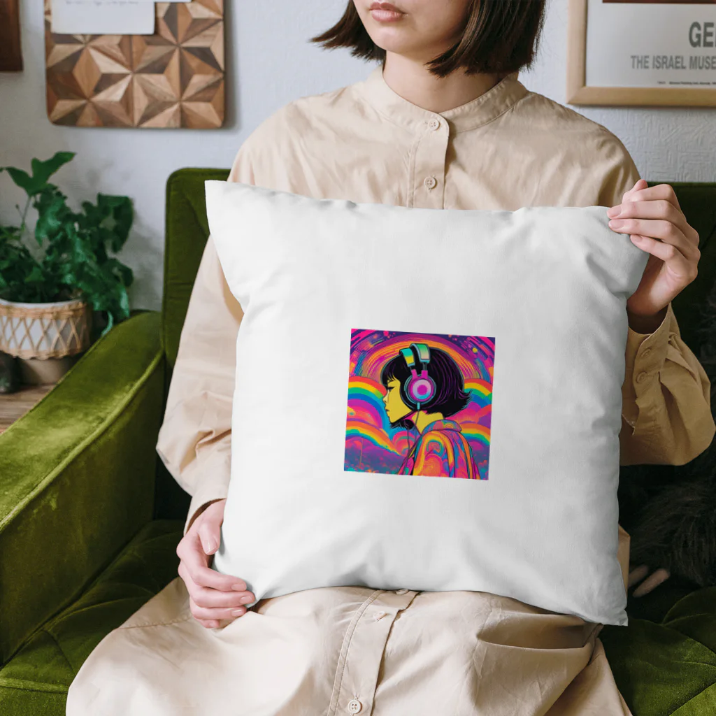 ts-Storeのサイケデリックショートボブ Cushion