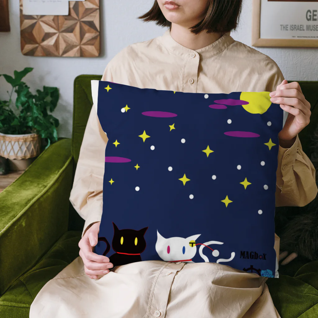 Amasyuiroのmagboxシリーズ　猫月夜 Cushion