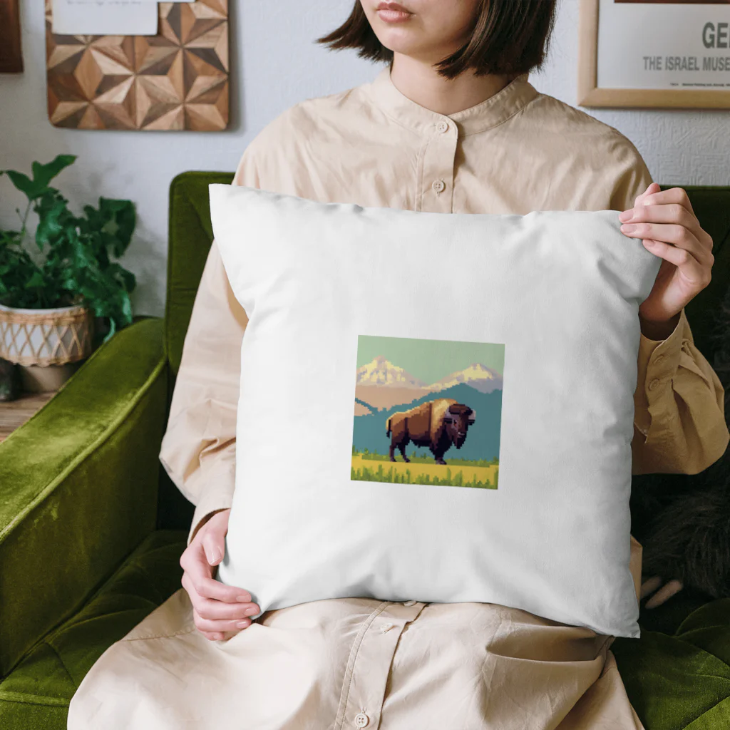 sam-chのドット絵のバッファロー Cushion