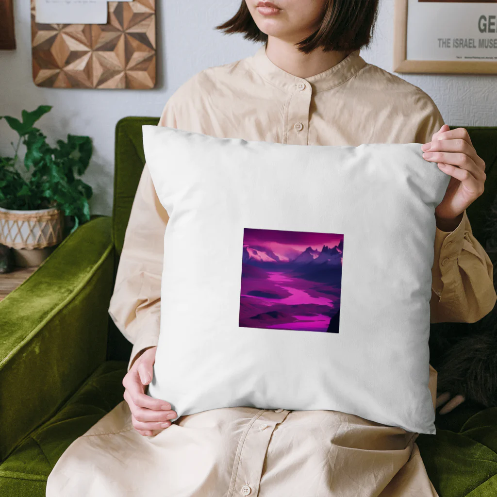 YoMiTの有名な観光スポットをイメージした画像：パタゴニア（アルゼンチン、チリ） Cushion