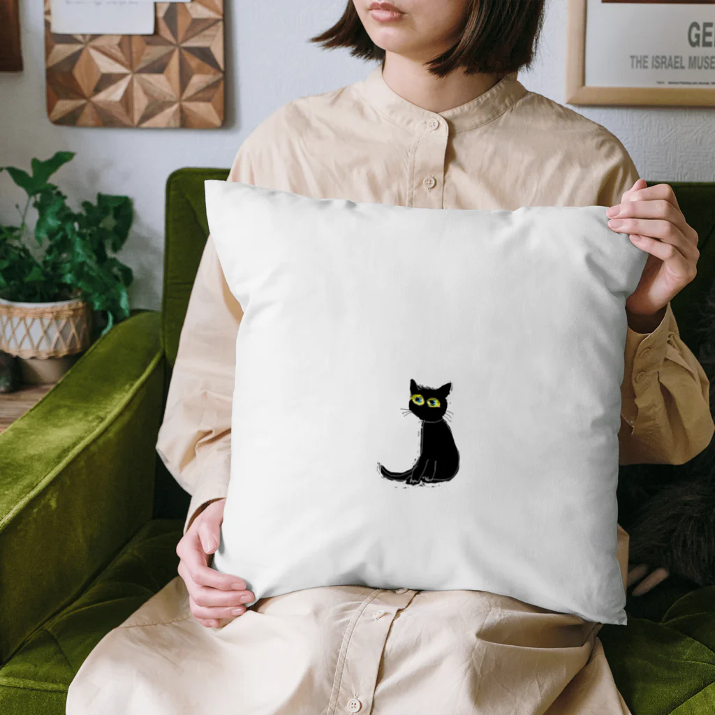 mumuの黒猫の僕の名前は、ソックス Cushion