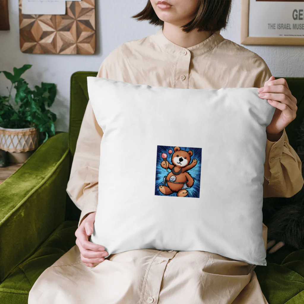 ちょい悪なクマさんのヒップホップなクマさん Cushion