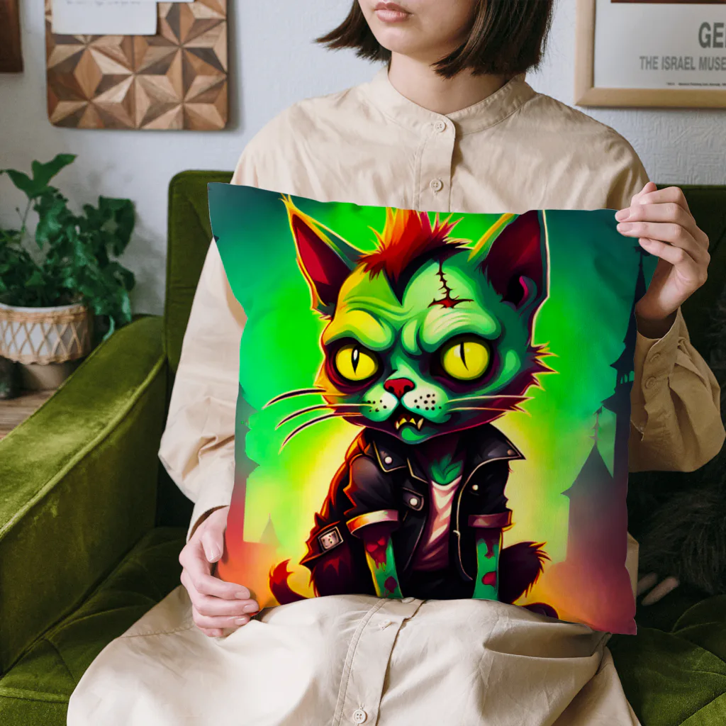 ＳＰＹＤＥＲＬＥＧＳのヤサグレＰＵＮＫＳＣＡＴ Cushion