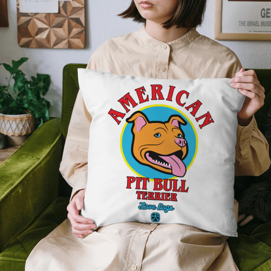 LONESOME TYPE ススのLove❤️Dogs（アメリカンピットブルテリア・オルタナティブ） Cushion