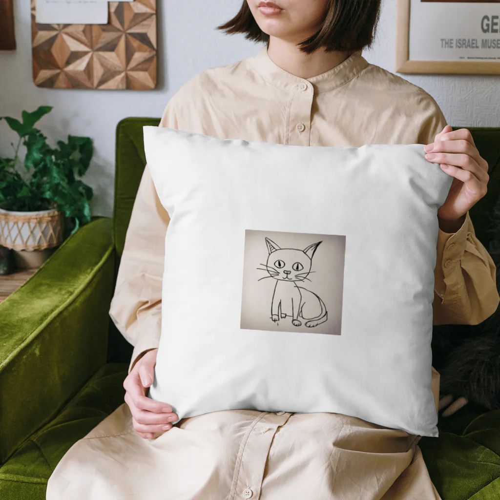 Kemasatariの猫の絵 Cushion