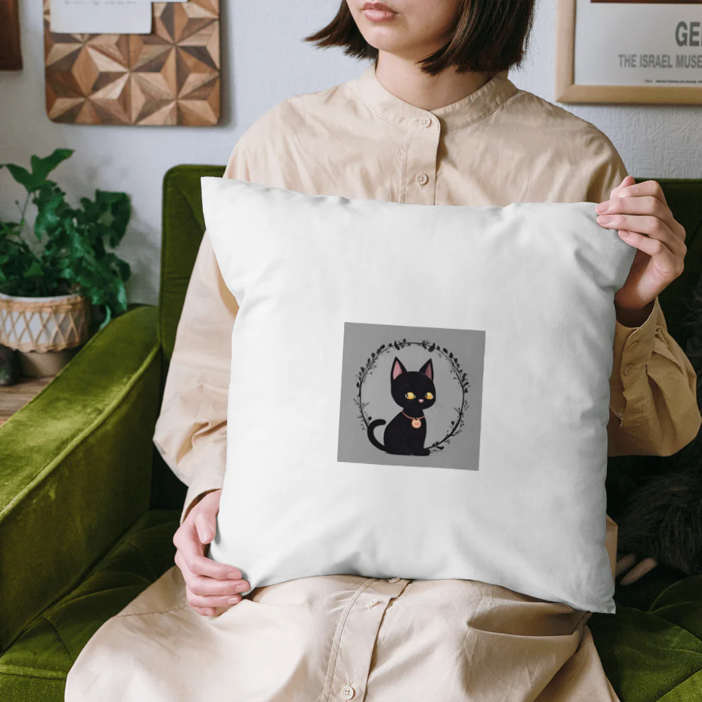 ka293のかわいい黒猫 Cushion