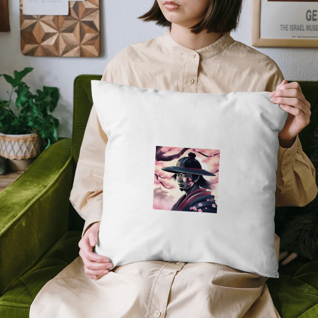 samurai-isの桜とサムライ Cushion