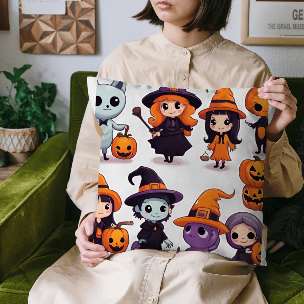 ワンダーワールド・ワンストップのたくさんのかわいいハローウィーンキャラクター② Cushion