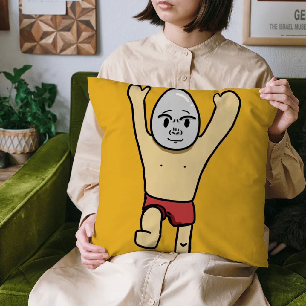 おっとっとといショップの追いかけてくる卵 Cushion