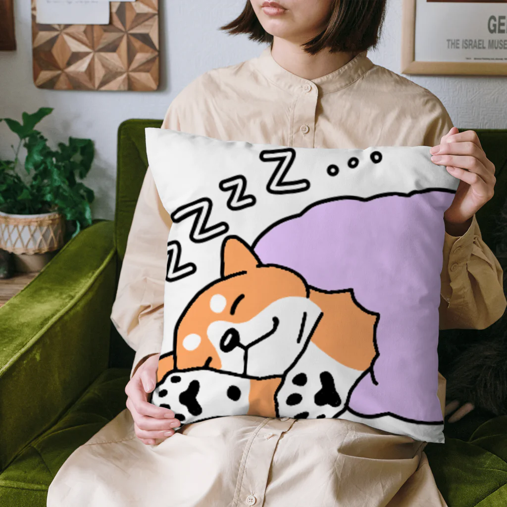 Cute mascot dogsのSleeping Shiba Inu クッション