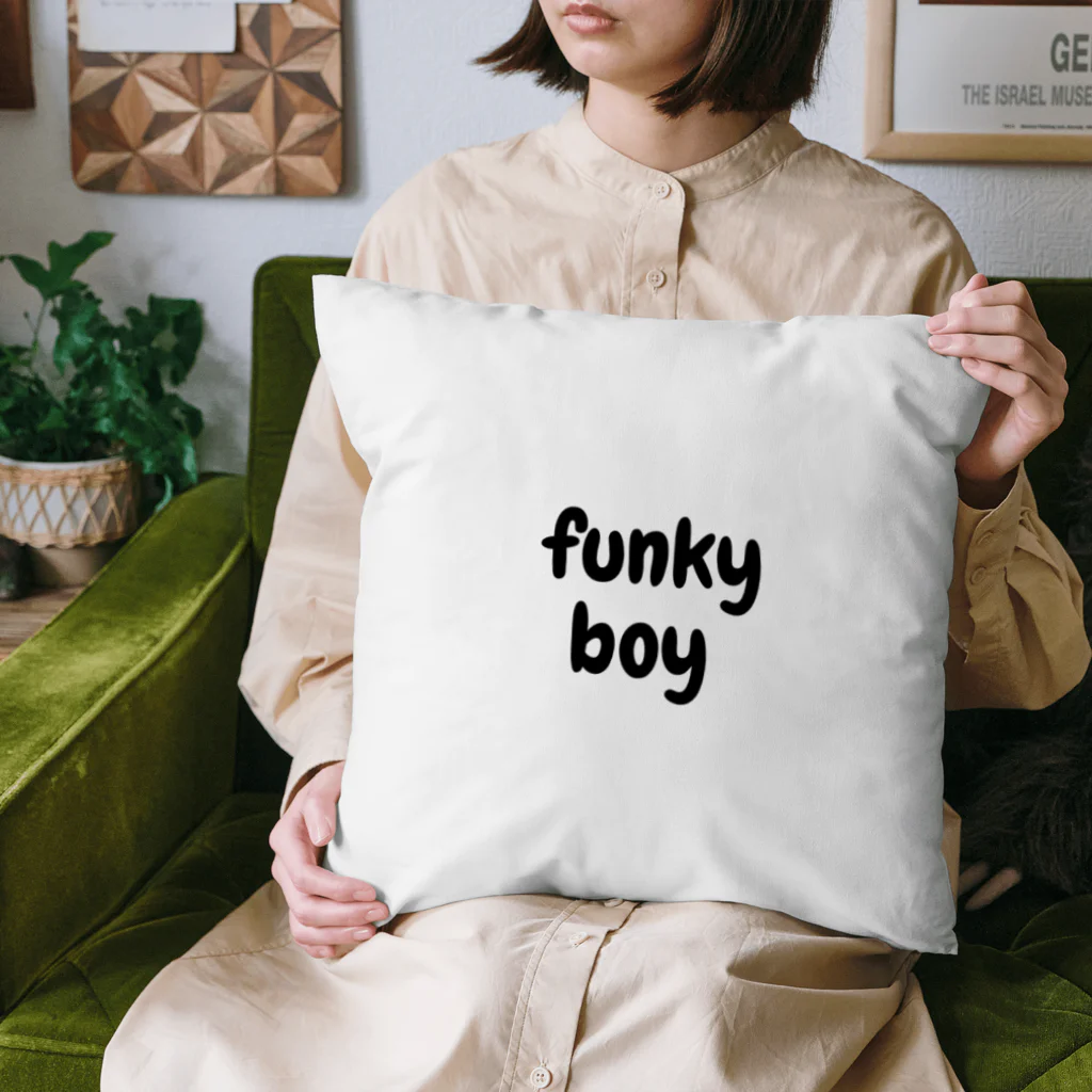 namonakyのファンキーボーイシリーズ（ブラック） Cushion