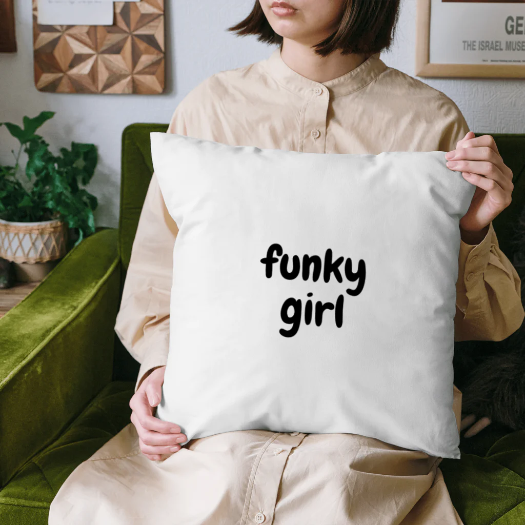 namonakyのファンキーガールシリーズ（ブラック） Cushion