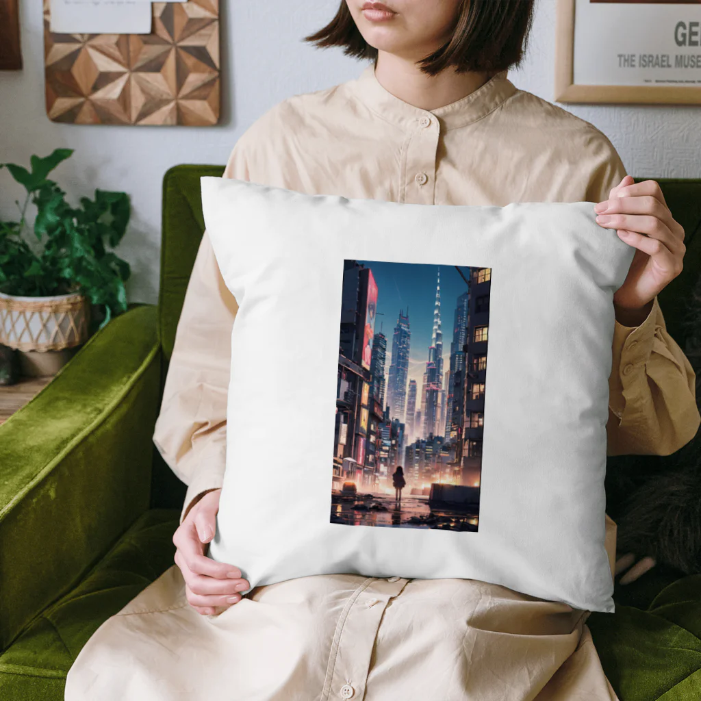 AI職人👨‍🏭のAI「ディストピアに希望の光」 Cushion