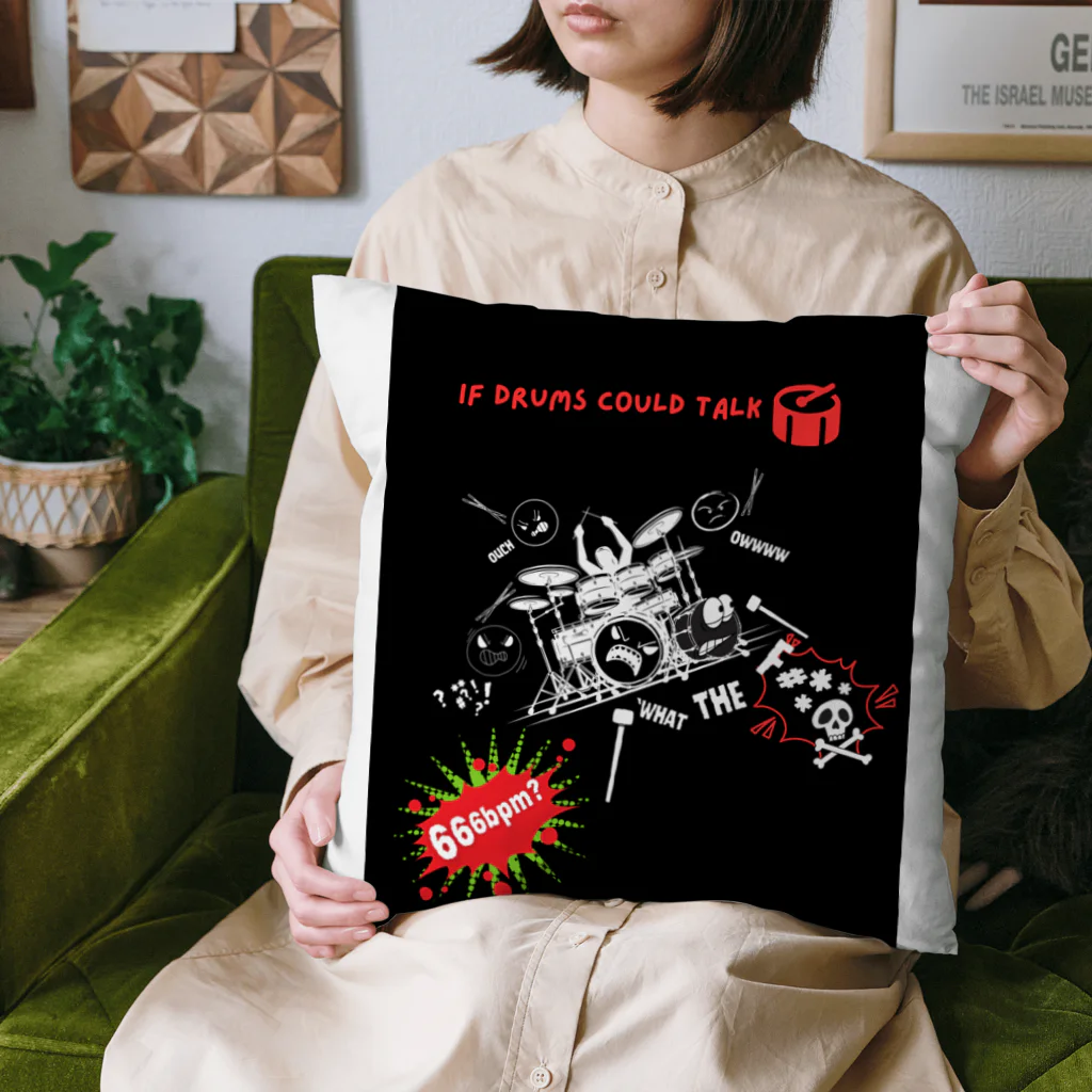 WizardWearのIf Drums could Talk Cushion