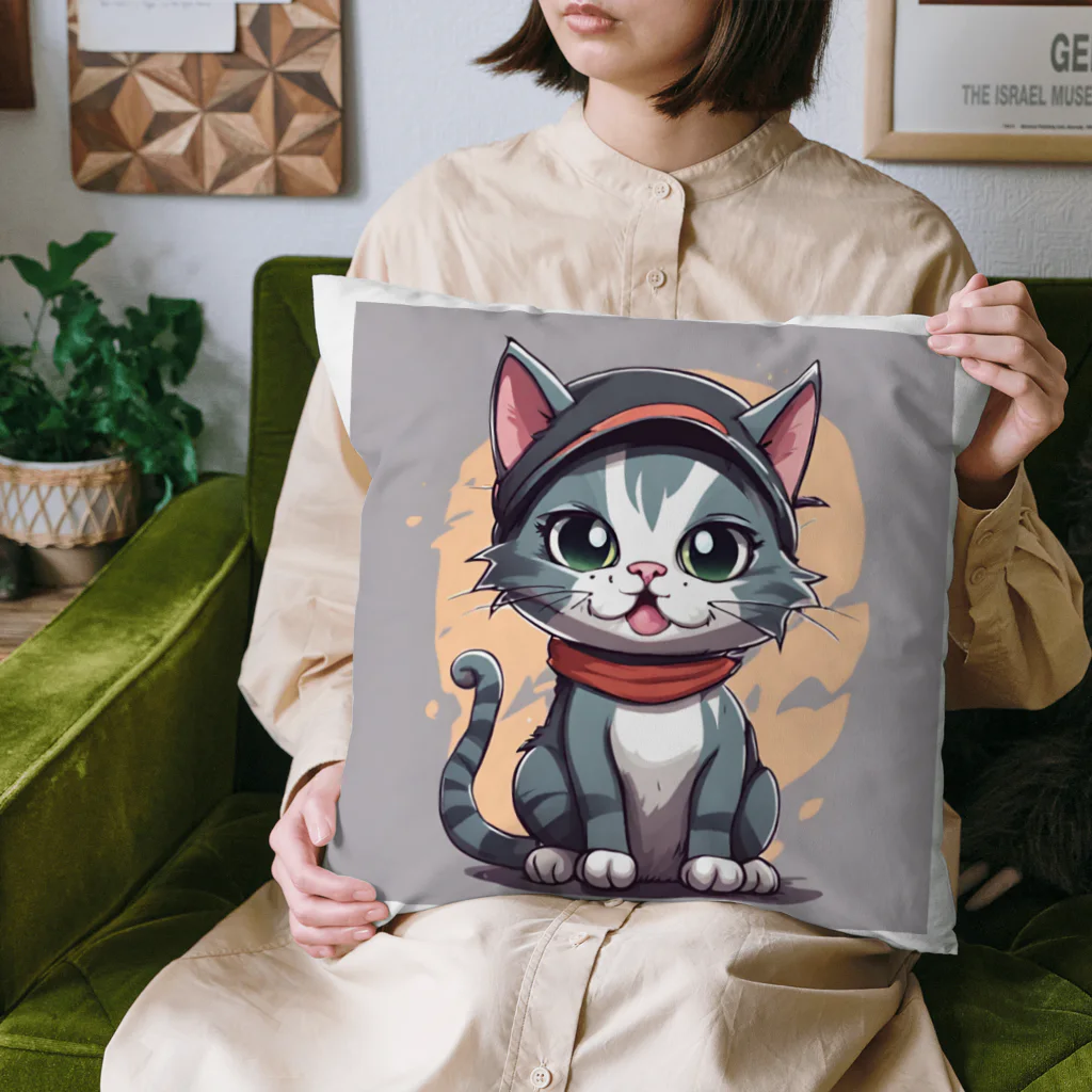 じゅんじゅんのキャップ猫 Cushion