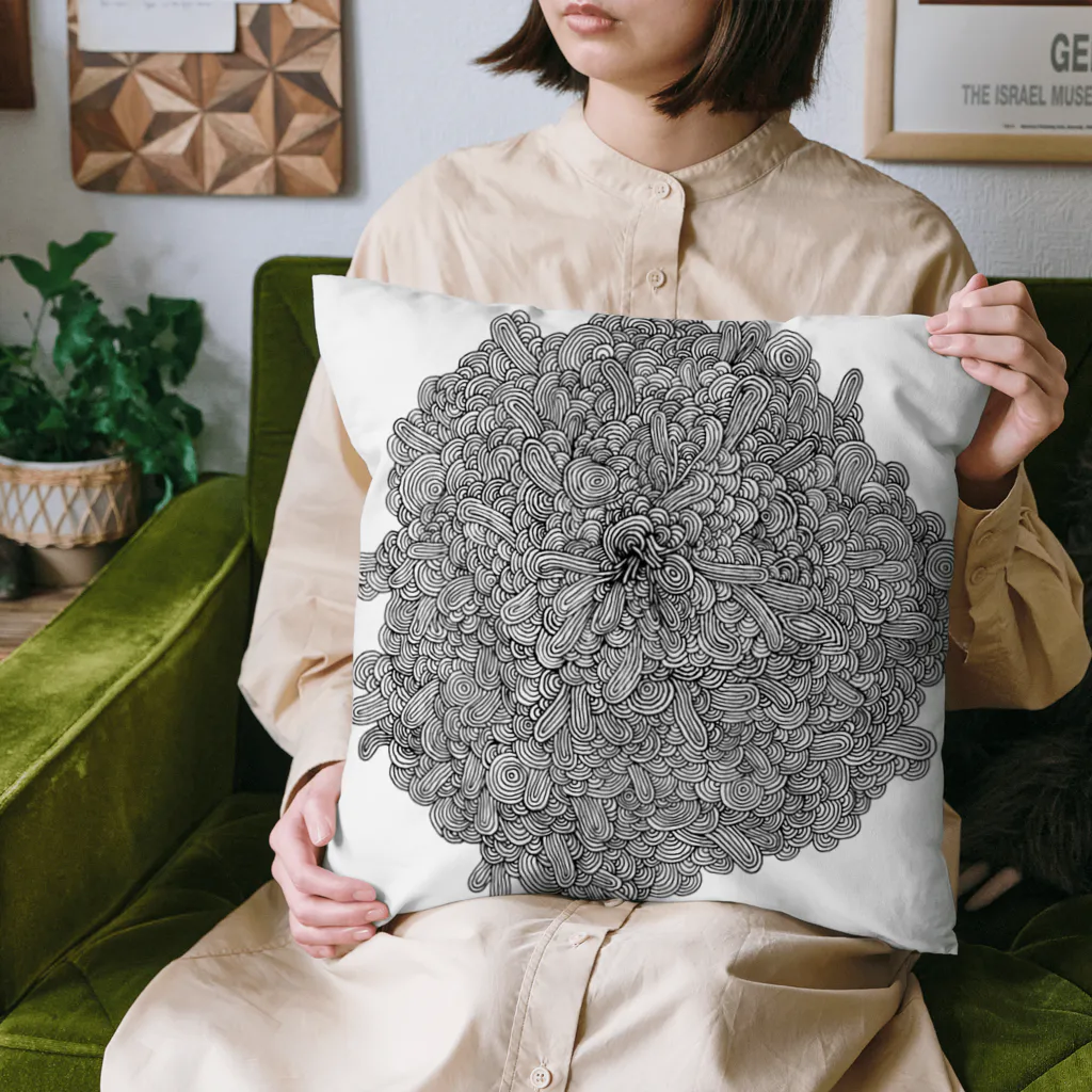 konishi ichiのふくらんでひろがるなみ Cushion