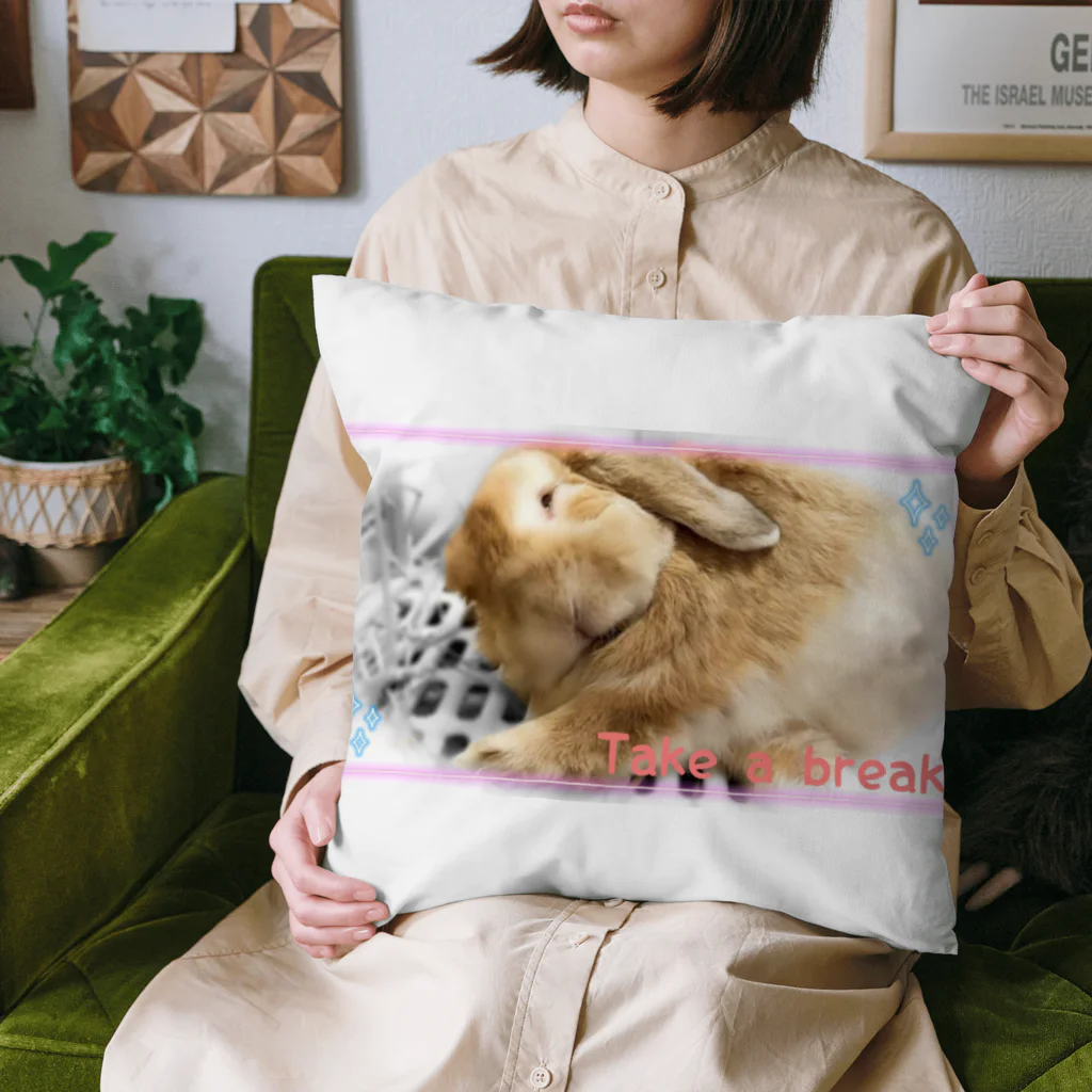 うさぎのハッピーさんのうさぎのハッピーさん Cushion