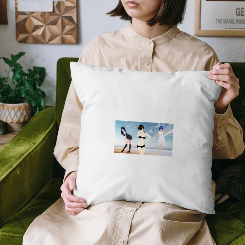 nanaozakaの三人娘のグッズ Cushion