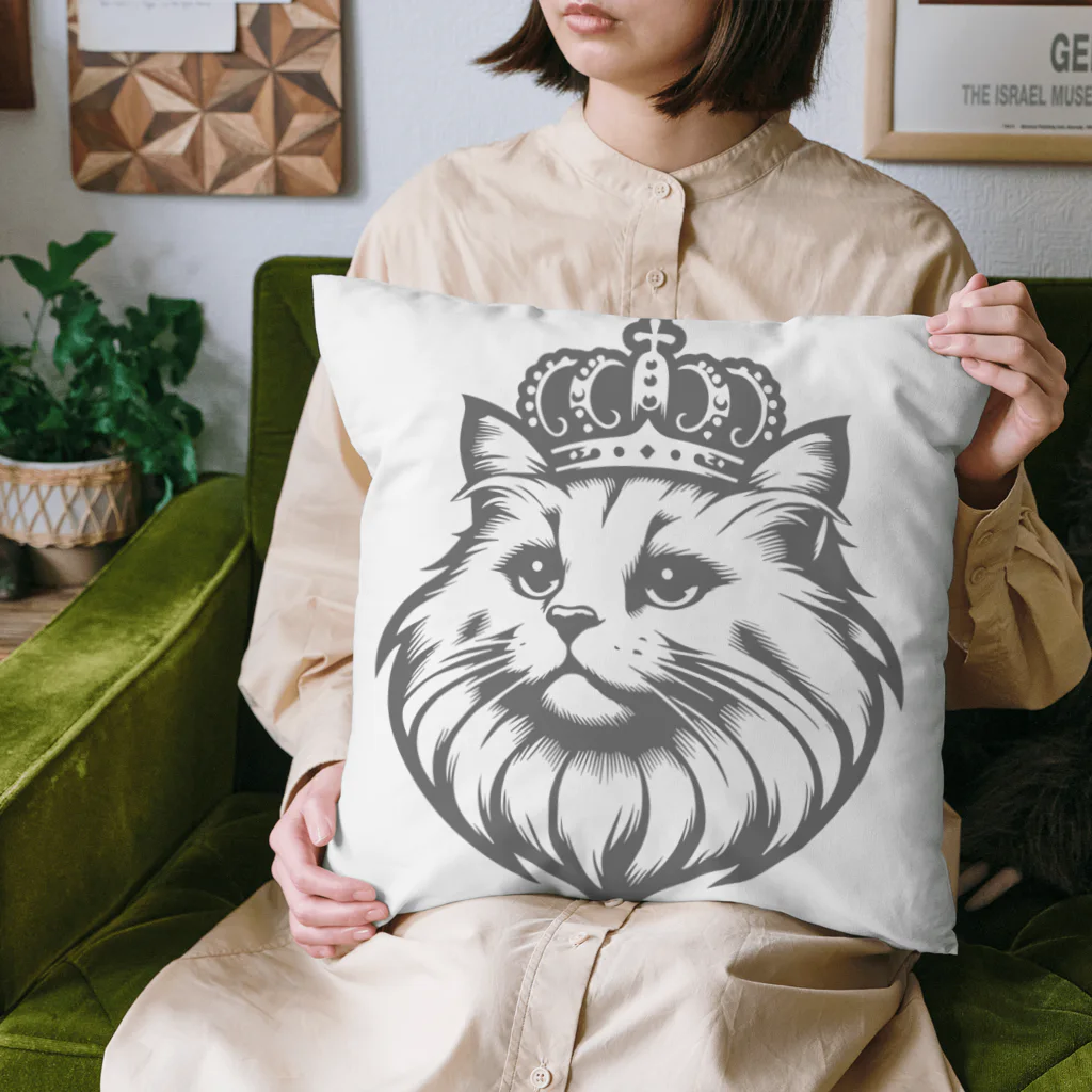 BEOQUの王冠猫 Cushion