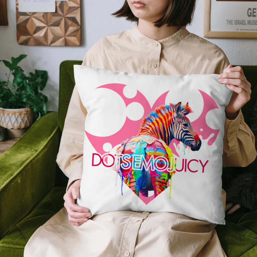 DOTS EMO JUICYのゼブラアートCollection01 クッション