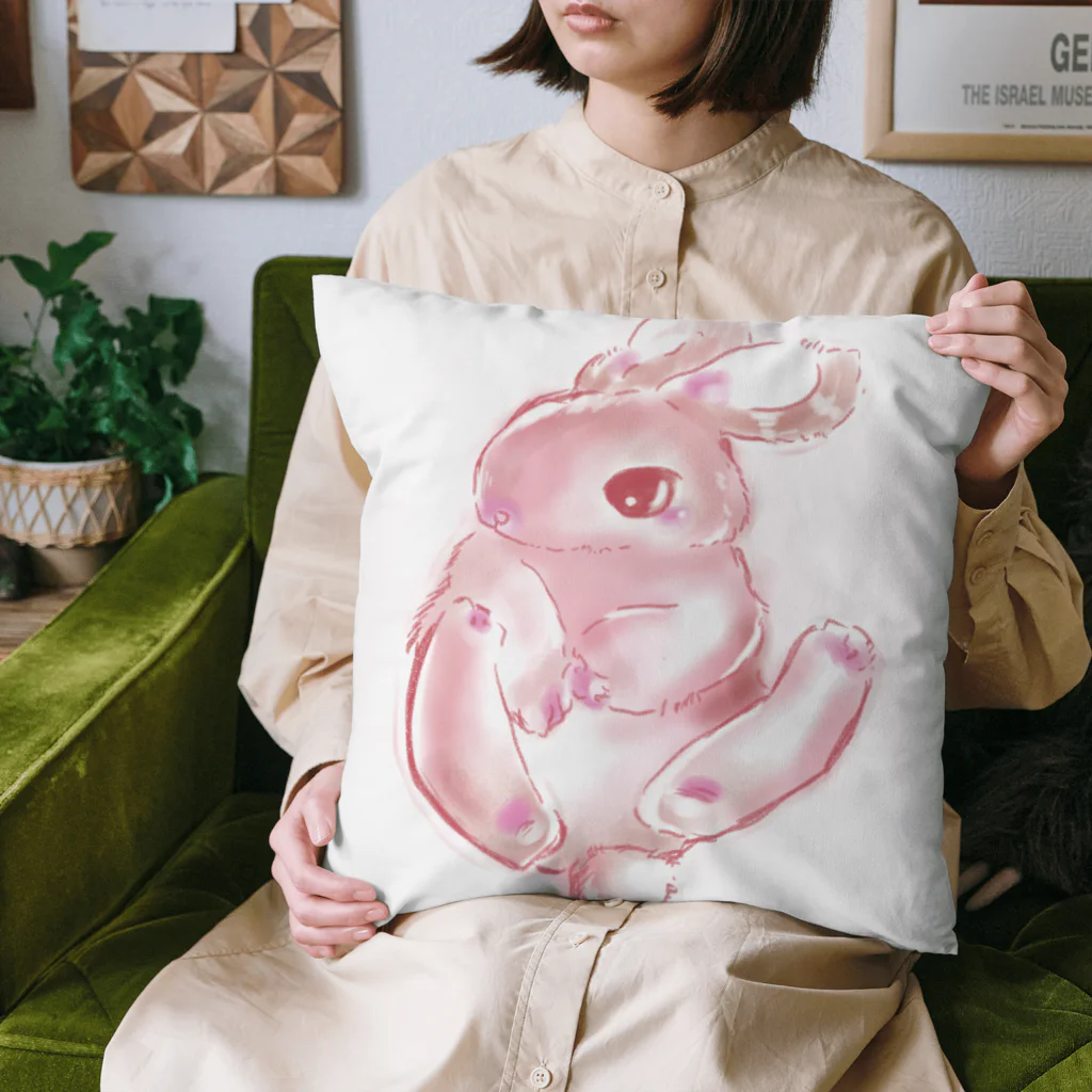 kishinaのむにゅっとうさぎ Cushion