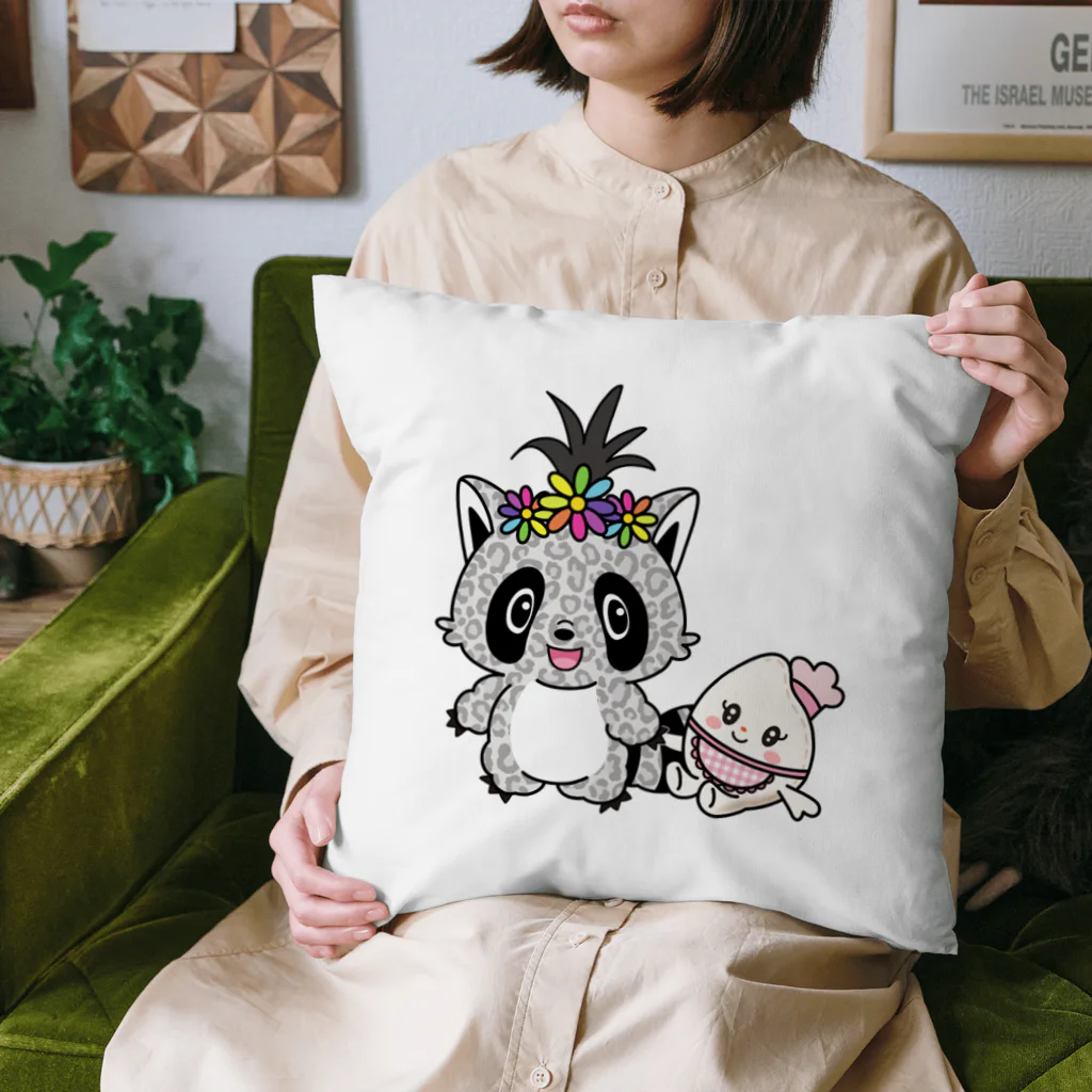 Hakomecomeの南国パンダ！&米粒ちゃん Cushion