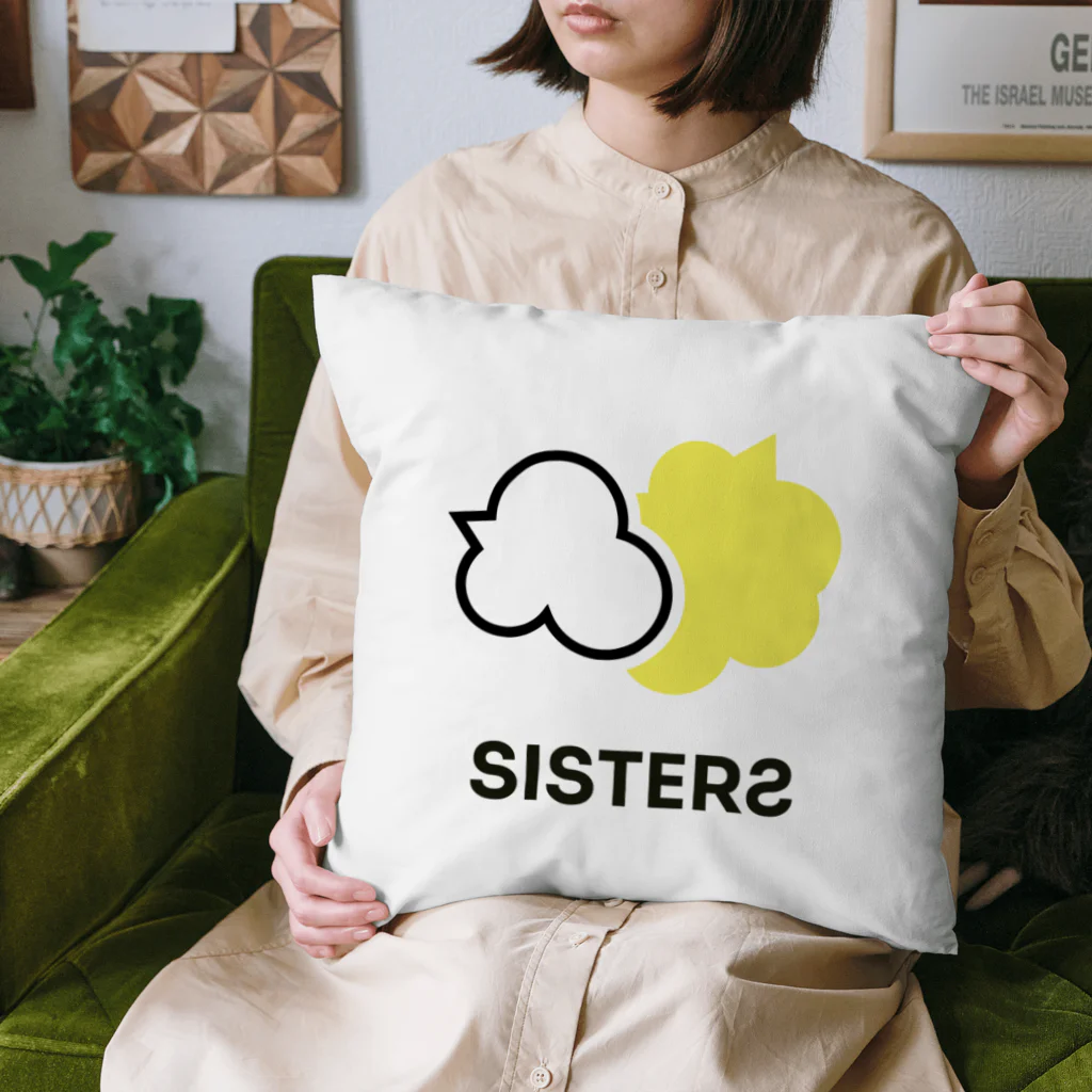 ホームページクリエイター・ターキーのホームページクリエイターターキー（SISTERS）ホワイト Cushion