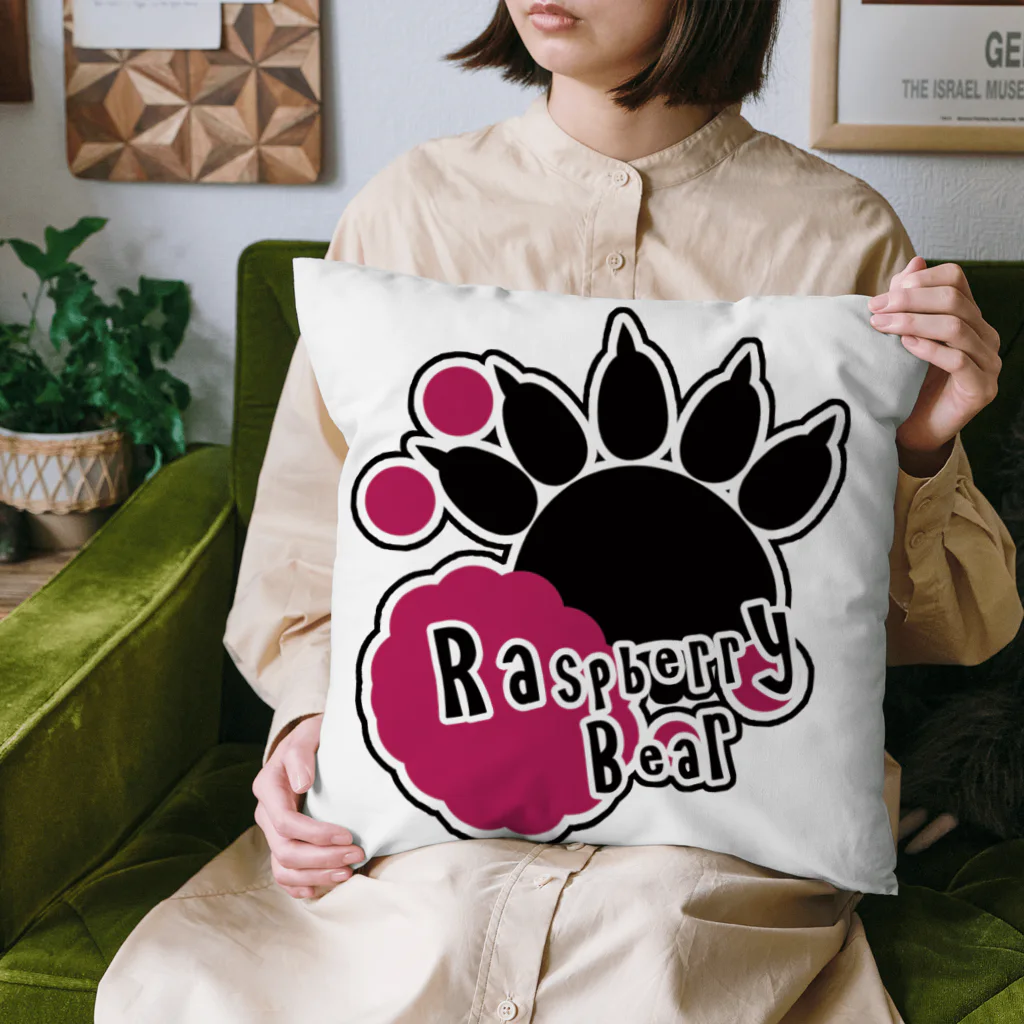 WhiteQuartetto/Raspberry BearのRaspberry Bear OFFICIAL GOODS クッション