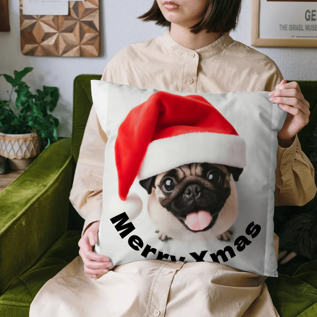 isshi1002のXmas Pug Cushion