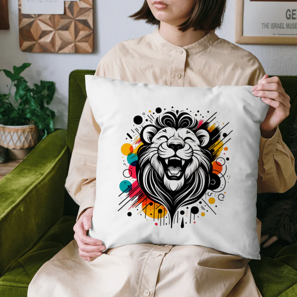 リトルスター・クローゼットの#laughing animal art Cushion