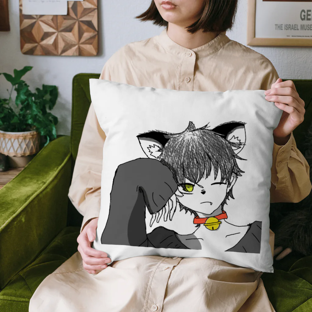 プラットフォームの猫メン Cushion