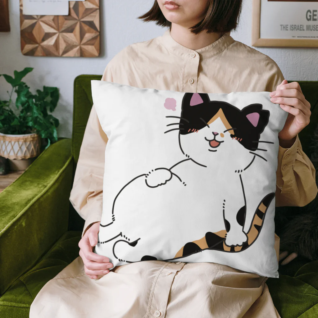 かぎしっぽの満腹猫 Cushion