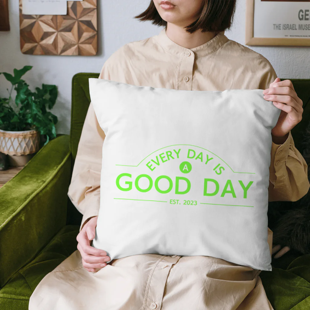 kazu_gの日日是好日（ライムグリーン） Cushion