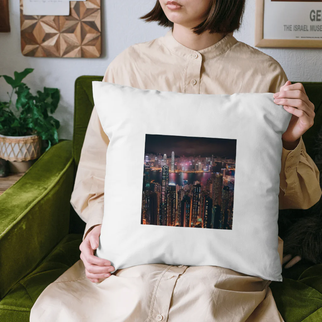 しゅ～とshopの香港の夜景グッズ Cushion