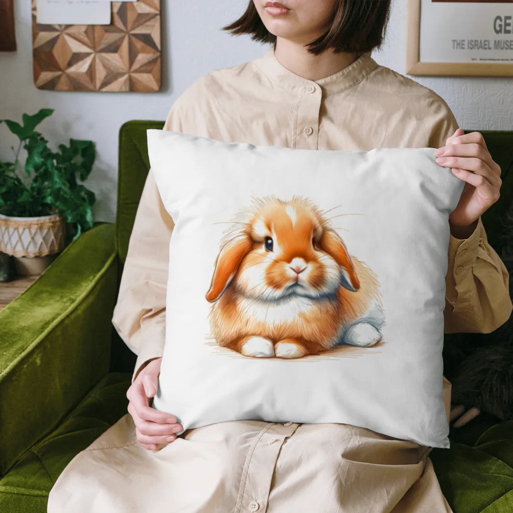 ブロークンオレンジホーランドロップ③ Cushion by Usagiya-san ( Usagiyasan ) ∞ SUZURI