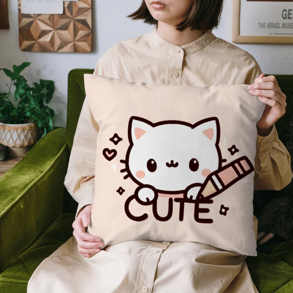mini_asuのCut 猫 Cushion