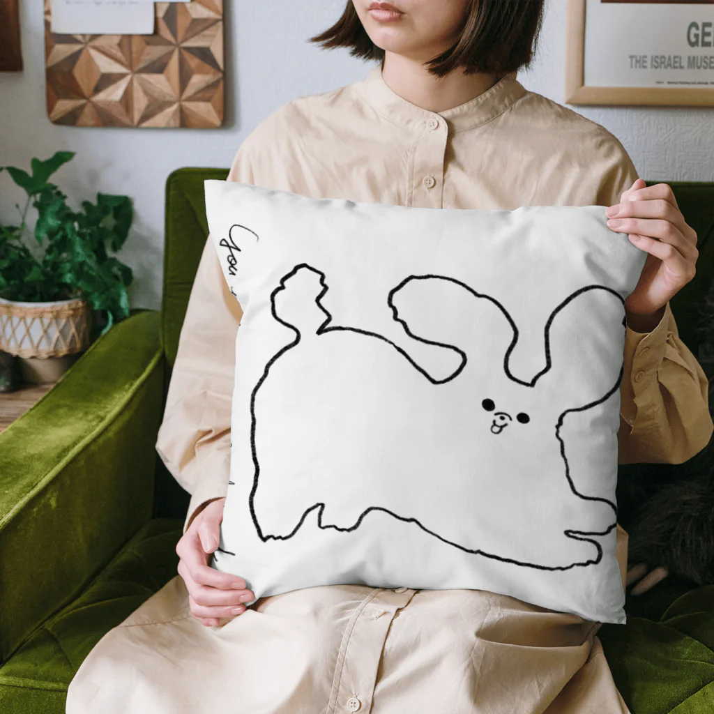 Sonon Buttonのいぬいぬ シロ Cushion