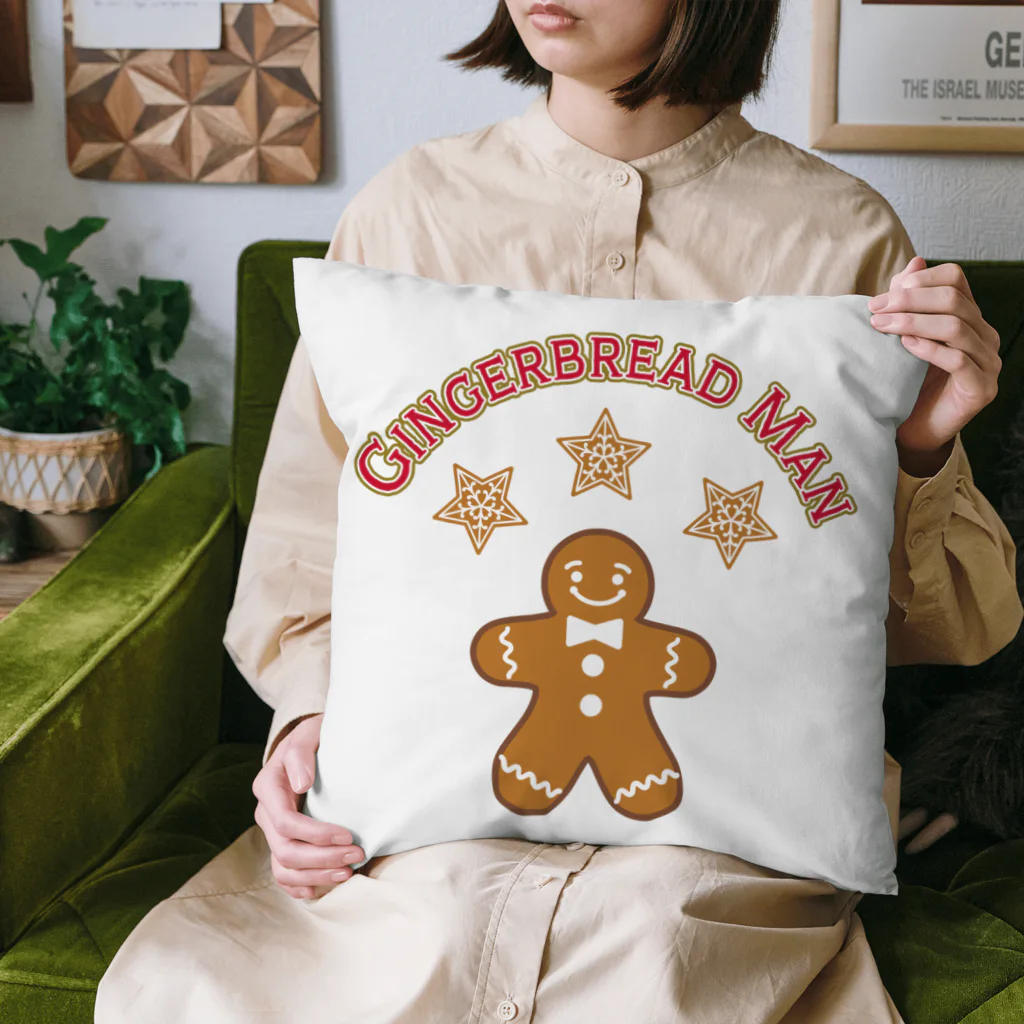 Wonder Bird Forestのジンジャーブレッド・マン Cushion