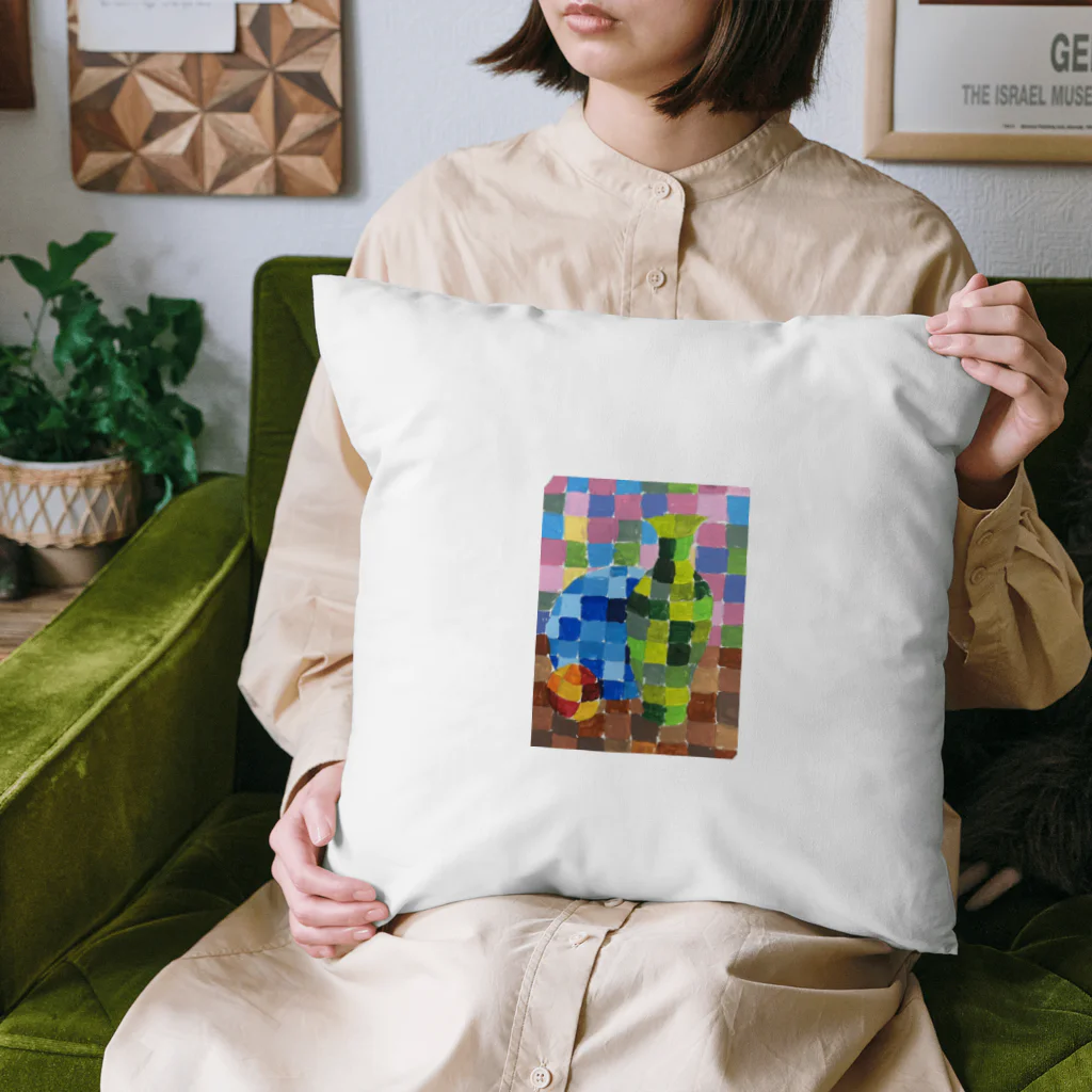 rituhouのカラフルグリッド・コレクション Cushion