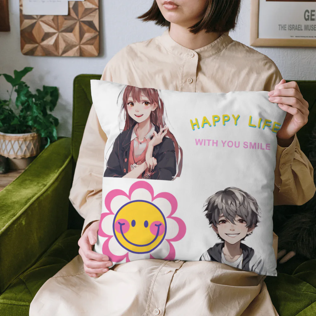 なっつ ふぁくとりーのSmile Cushion